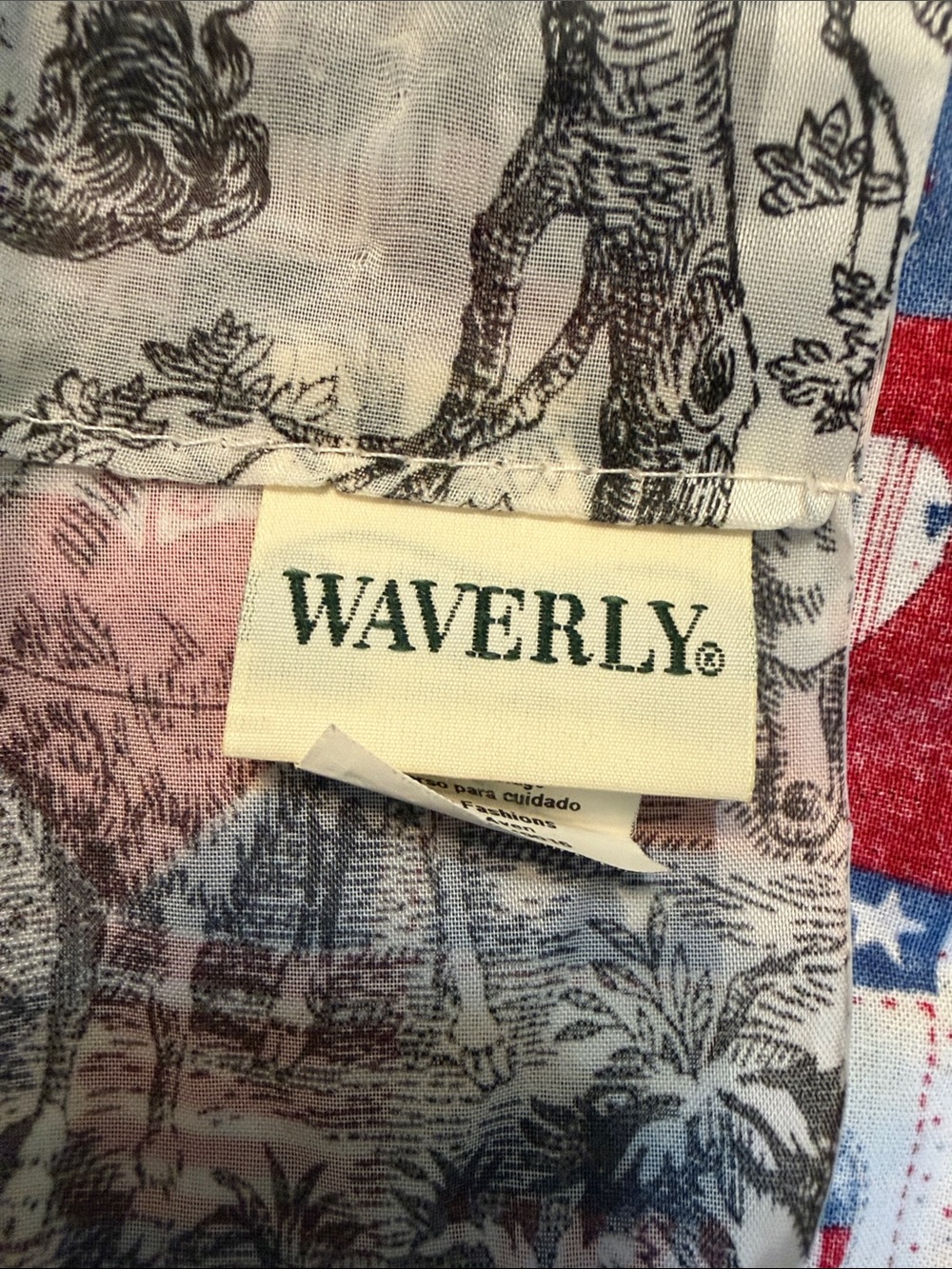 Vtg Waverly Country Life Toile Sheer Panels Pair-54x84. Rod. FSC Home Fashions - Picture 2 of 11